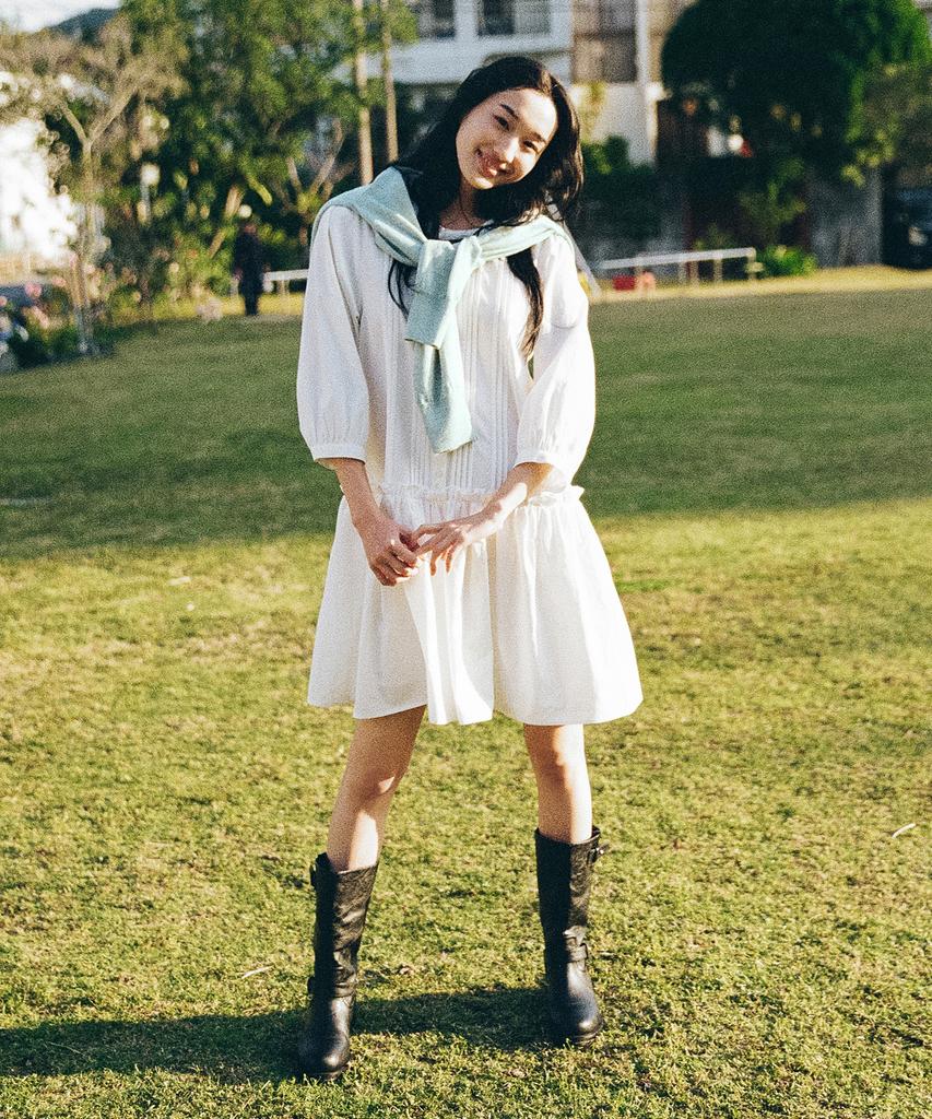 Manggomaenipeullijeu Heidy Cotton One Piece_White