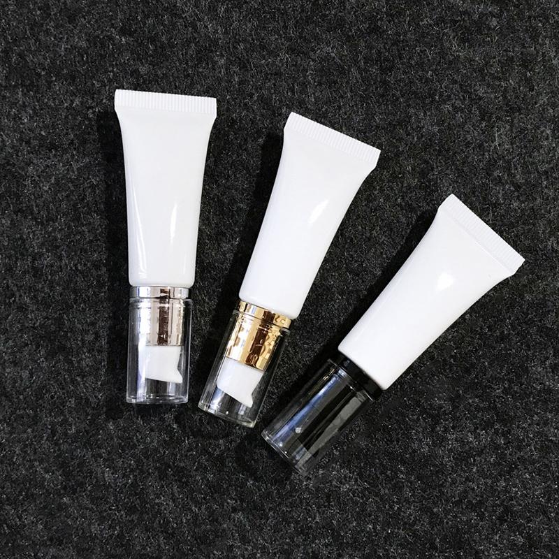 1 Pcs Empty Squeeze Tube Soft Pump Head Massage Head Hose Sample Bottle Eye Cream Lip Gloss Lotion Cosmetic Container Diy Makeup