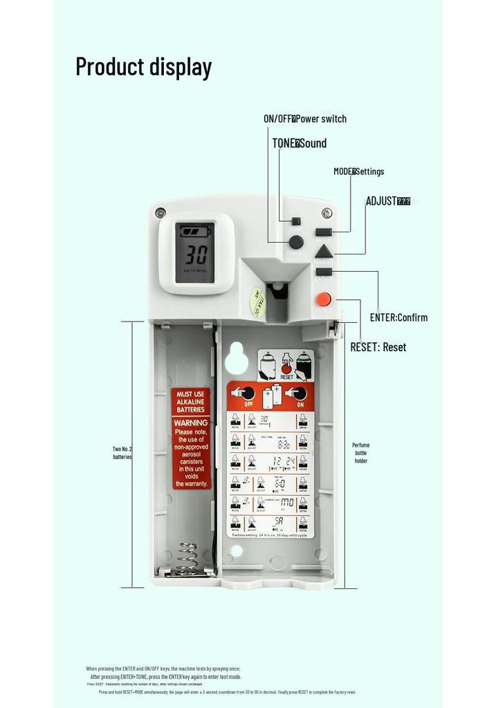 Automatischer intelligenter wandmontierter Aroma-Diffusor für Hotels und Badezimmer