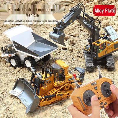 Children's Remote Control Dump Truck Excavator Model Toy