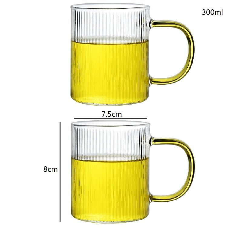1500ml Glass Water Pitcher with Handle Lid Heat Resistant Cold Hot Kettle Water Cup Set Tea Pot Juice Jug Water Bottle Carafe