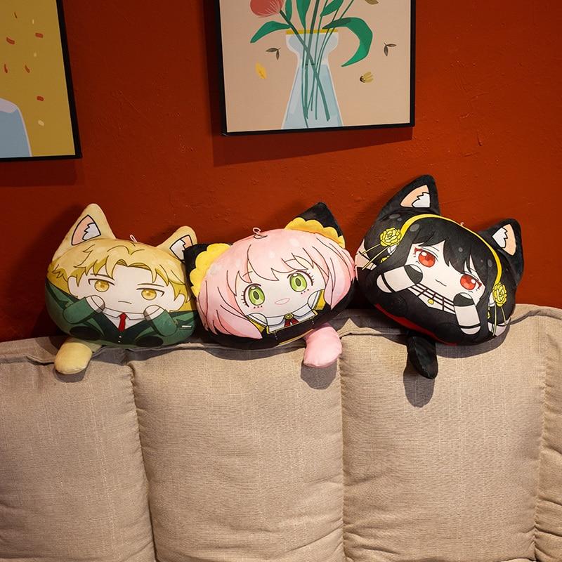 30cm Kawaii Anya Spy X Family Plush Toys Cartoon Anime Pillow Loid Forger Yor Forger Anya Forger Stuffed Doll Kids Birthday Gift