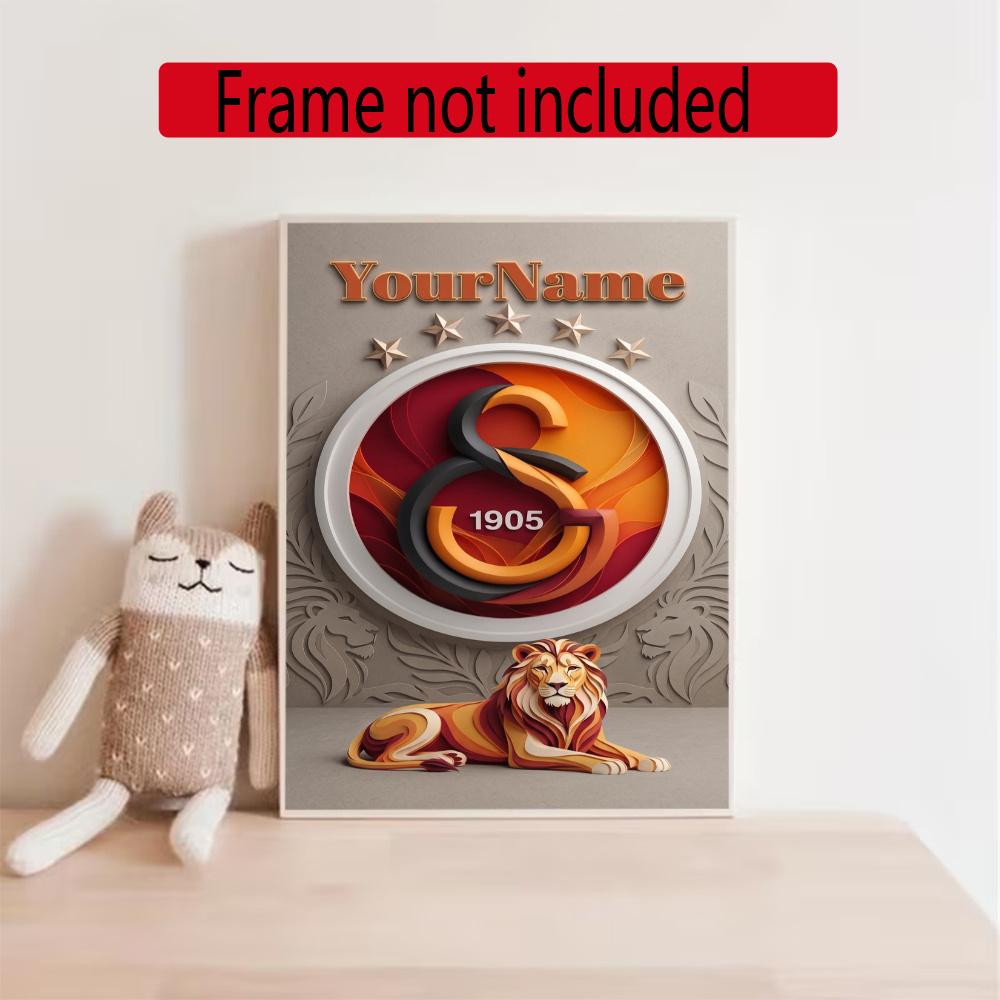 Galatasaray Customize Text Diamond Painting Round Diamond Mosaic Suitable For Beginners Diamond Painting Rhinestones Gift Frameless