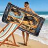 Dackel Puzzle Print Strandtuch, Großes Weiches Schnelltrocknendes Handtuch für Strand Camping Schwimmen