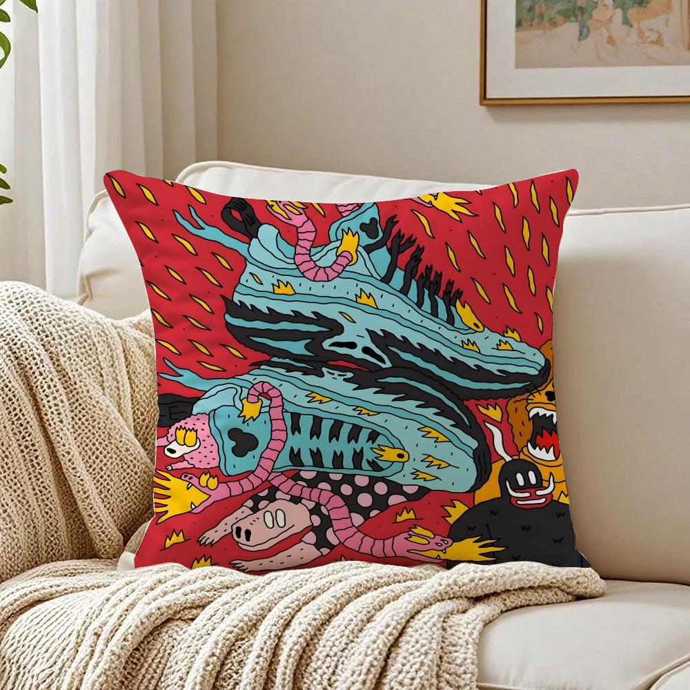 Fantasy And Creative Shoes illustration Cushion Cover Pillowcase Antidustmite living Room Sofa Decor Cushion Room