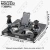 MOOXI Space Wars Movie Throne Military Conference Room Scenario Model Building Block DIY Diorama Bricks For Kids Montessori Toys