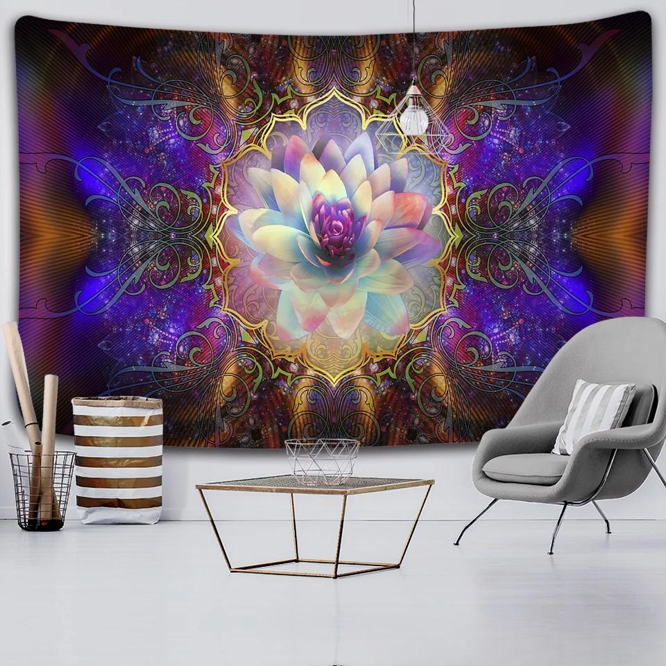 Colorful Wall Hanging Tapestries Mandala Tapestry Hippie Chakra Tapestry Boho Decor Wall Cloth Yoga Mats Bohemian Fabric