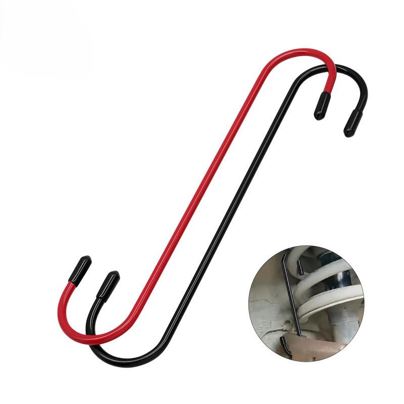 Haki do zacisków hamulcowych samochodowych Wieszaki do zacisków hamulcowych samochodowych Haki z gumowymi końcówkami Uniwersalne narzędzia do pracy przy łożyskach hamulcowych, osiach, zawieszeniu