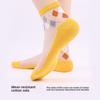 10 Pairs Women's Spring/summer Casual Argyle Flower Glass Silk Mid-tube Women's Socks Boneless Hand Sewn Crystal Silk Socks