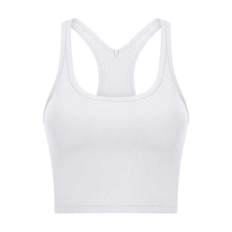 Original I-Shaped Yoga Vest Female with Chest Pad Beauty Back Exercise Underwear Female Bubble Wrap Running Fitness Bra Can Be Outwear