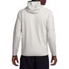 Nike Logo Embroidered Loose Fit Hooded Zip-Up Long Sleeve Jacket Men jackets Gray FD4501-012