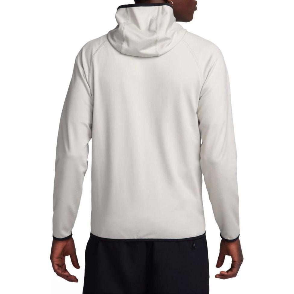 Nike Logo Embroidered Loose Fit Hooded Zip-Up Long Sleeve Jacket Men jackets Gray FD4501-012