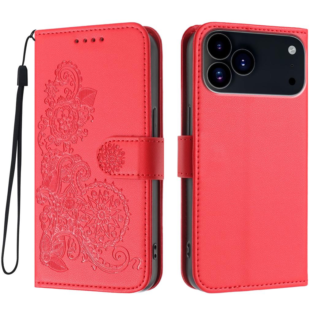 For iPhone 17 Pro Max Phone Cases Mandala Flower Leather Wallet Mobile Cover with Strap