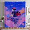 Blackout Curtains for Camera Kiki's Delivery Service Curtains Child Room Halloween Decoration Window Curtain Tulle for Bedroom
