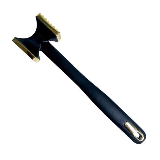 Meat Hammer Zinc Alloy Meat Tenderizer with Dual-Sided Textured Meat Mallet Quick Fibrous Tissue Breakdown Breaker for
