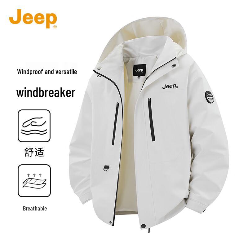 

Jeep Men s Hooded Detachable Outdoor Jacket M