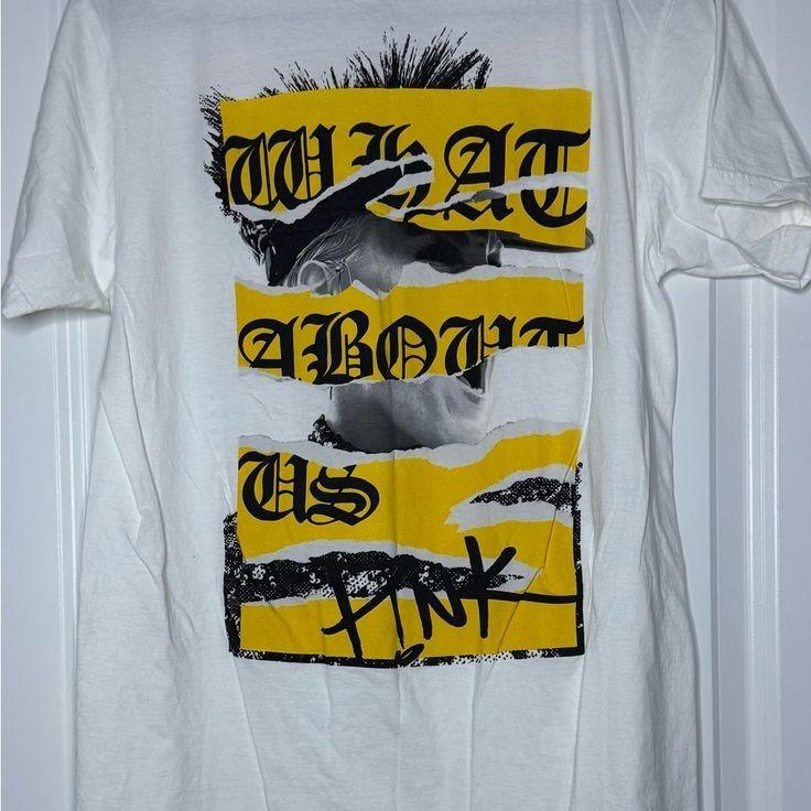 

Pink - World Tour 2019 - White Shirt Beautiful Trauma Size 2XL