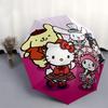 1pc Hello Kitty & Friends Automatic Opening Folding Umbrella with 8-Rib Iron Frame - Portable Tri-Fold Design for Outdoor Use, Perfect Gift for Fans,