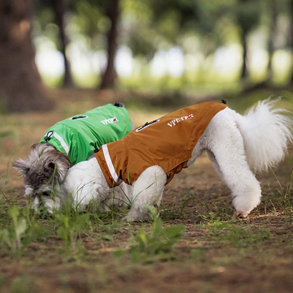Soft Dog Raincoat Reflective Strape Dog Stormcoat Waterproof Dogs Clothes For Small Medium Dogs
