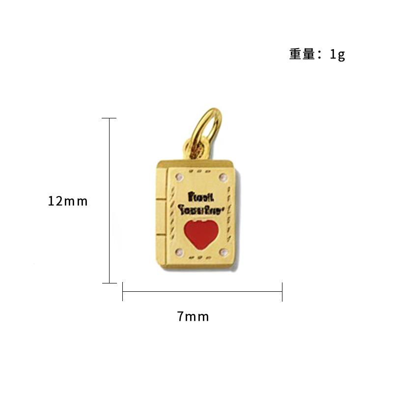 Personalized Small Fresh Stainless Steel Pendant Lucky Safety Bracelet Pendant, Handmade Diy Necklace Jewelry Accessories