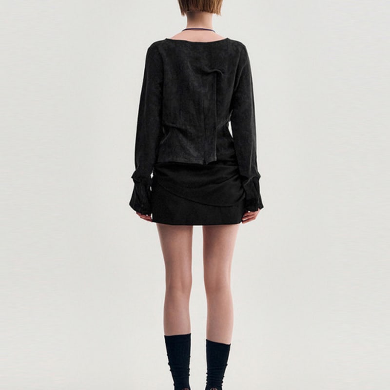 KIMZISU Polished Flow Bolo Necklace _ BLUE