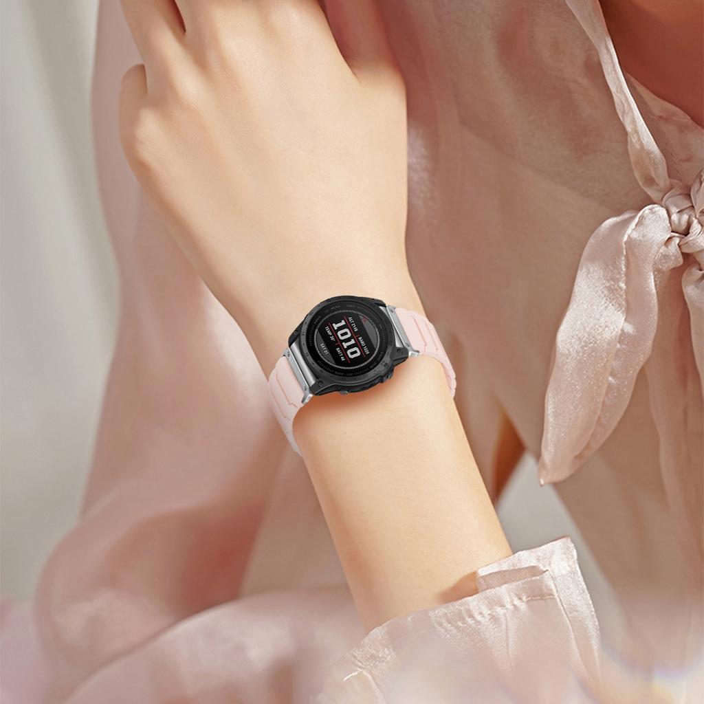 22/26mm Two tone magnetic strap for Garmin Fenix 8 7 7X PRO 6X 3 3hr 6x PRO silicone band for garmin watch smartwatch bracelet