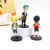 6 ks/sada anime one piece akční figurka pvc luffy nová akční sběratelská figurka model dekorace panenka dětské hračky pro vánoční dárek