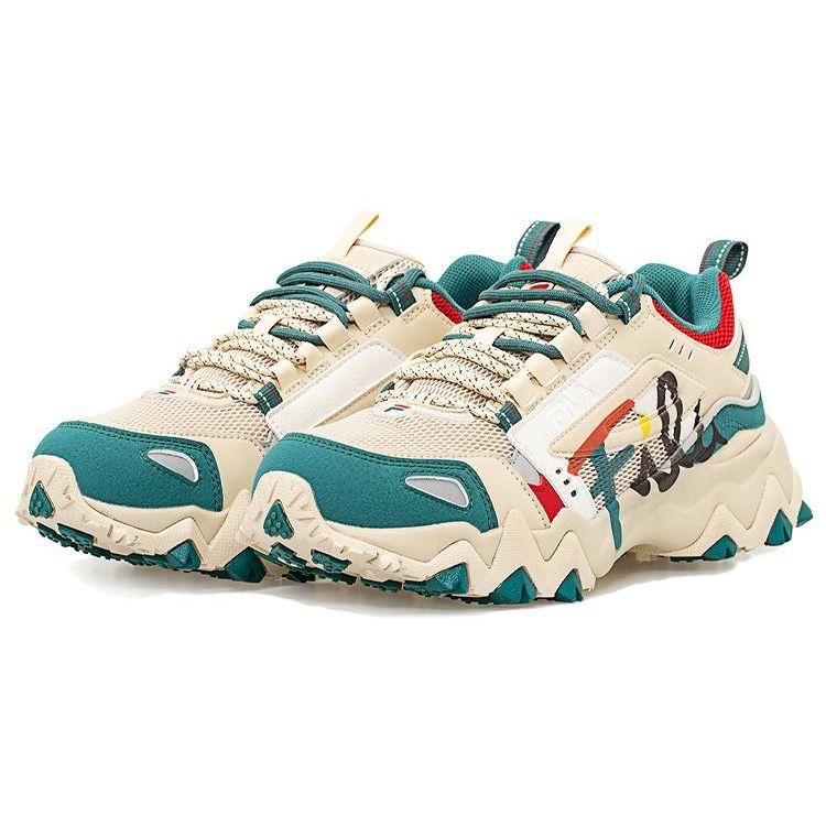 FILA Oakmont Mesh Comfortable Versatile Low-Top Lifestyle Casual Shoes Women sneaker Deep-Forest-Green T12W031101FAD