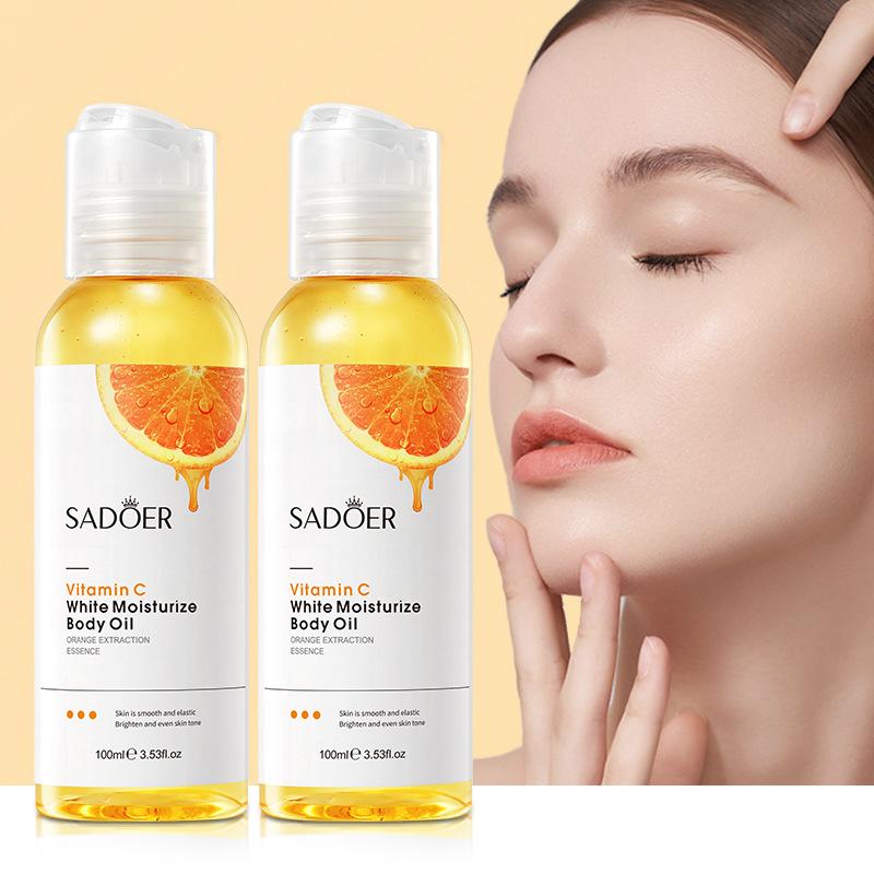 Vitamin C Emollient Oil SADOER Whitening Moisturizing Body Oil Hydrating Refreshing
