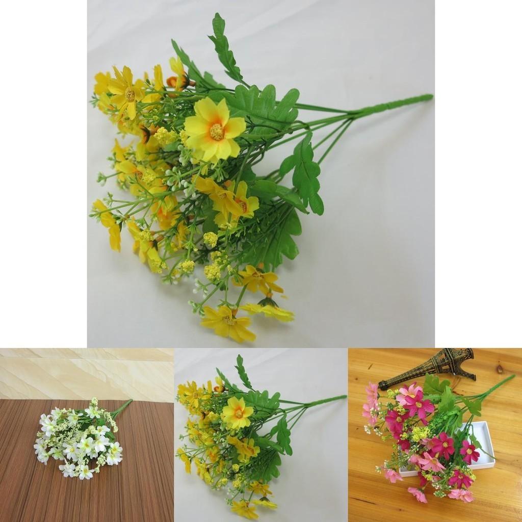 Stunning 28-head Artificial Chrysanthemum Daisy Bouquet For Weddings And Events