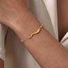 Simple Fashion Women'S Jewelry Stainless Steel Pepper Gold Bracelet 2303