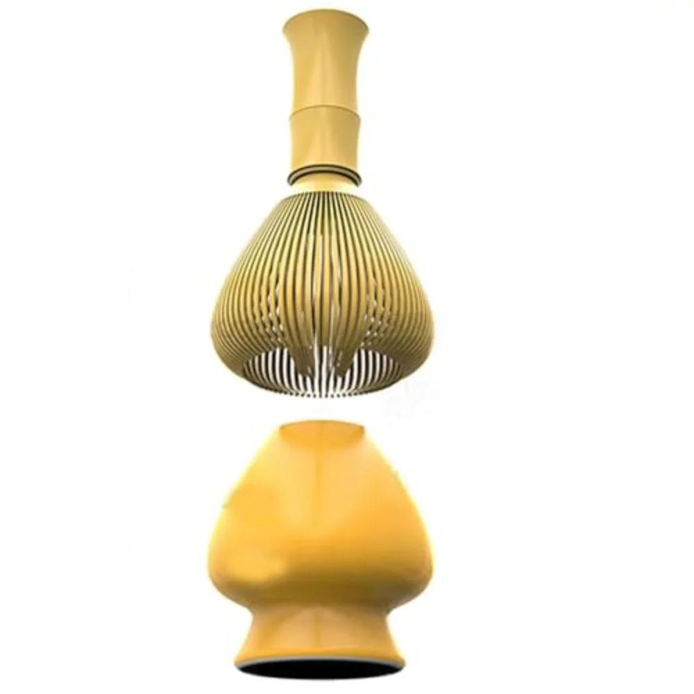 New Resin Matcha Whisk With Whisk Holder Smooth Resin Whisk Reusable Portable Green Tea Powder Whisk Tea Set Accessories
