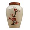 Hand-painted Bamboo Ceramic Tea Canister - Moisture-proof Storage for Green, White, and Pu'er Tea