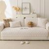 Thermal Fleece Living Room Sofa Cover Jacquard Sofa Throw Non-Slip, Scratch-Resistant Soft Sofa Cushion