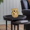 Moderne stilig Lucky Owl Resin kunstfigur (gylden), 1 stk