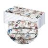 50PCS Adult Fashion Print Disposable Face Mask 3 Ply Earloop Anti-PM2.5 