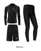 Couple's Long Sleeve Split Hoodie Swimsuit: Women's Sun Protection Surf Suit & Men's Beach Swimwear