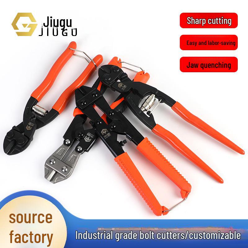8-Inch Mini Bolt Cutters: Compact Steel Wire Pliers with Labor-Saving Design