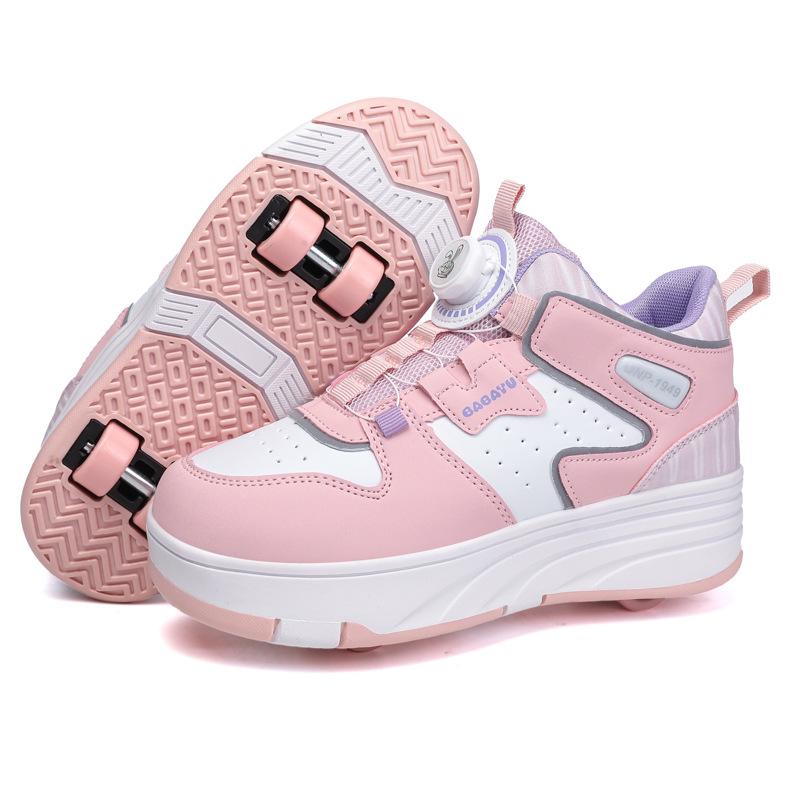 

Boys Girls Walking Shoes Dual Wheel Automatic Retractable Children s Roller Skating Internet Famous Popular Elementary School Sports Ice 38