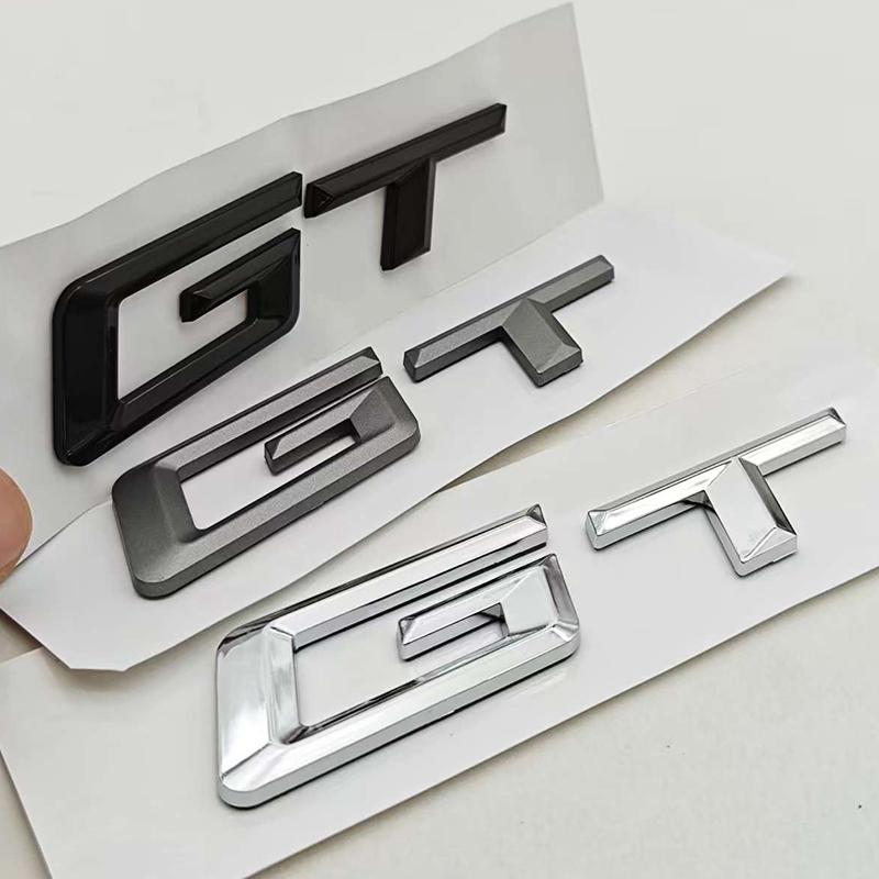 New 3D ABS Car Styling Logo GT Rear Trunk Badge Sticker Decals For BMW 3 5 6 GT Series F34 G32 Auto Tail Accessories