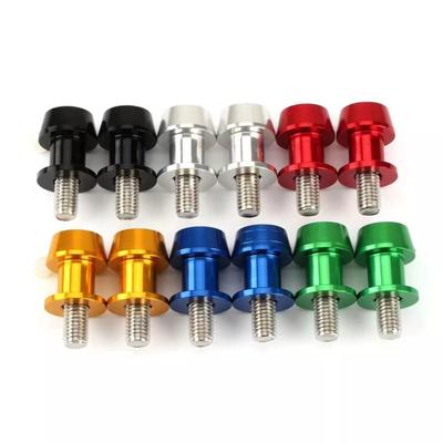 2Pcs Motorcycle Rear Stand Alkalimetal Machined Aluminum 8mm Thread Comprehensive Bike Accessory