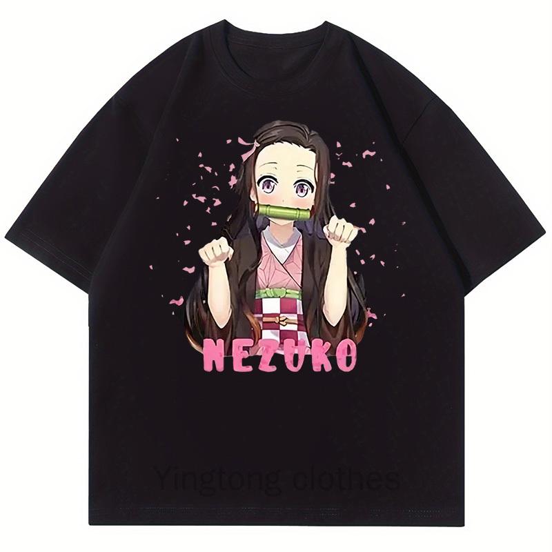 Demon Slayer Muichiro Tokito Mist Hashira Anime Graphic Black Oversized Cotton T Shirt Summer Streetwear for Men
