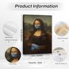 Women Wall Art Funny Humorous Female Figure Painting Retro Cover Nose Design Canvas Print for Home Hotel Apartment Dorm Decor