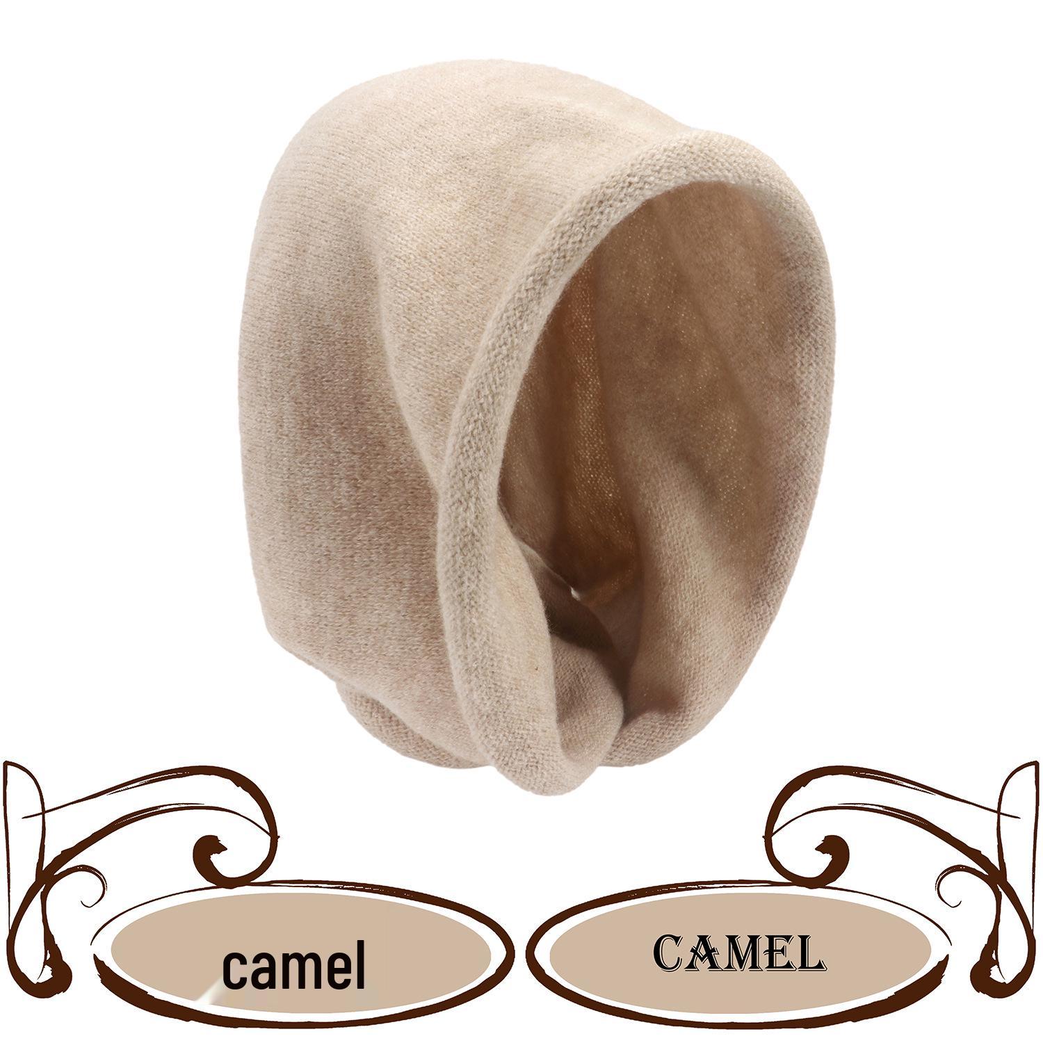 

Женский зимний комплект шарф и шапка: Имитация кашемира Вязаная шапка-пуловер Шарф верблюд