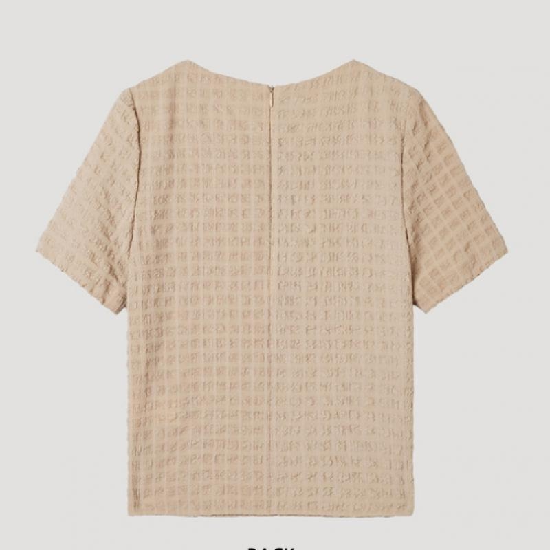 [She S miSS] Square Pattern blouSe Swwblp22060 Ca