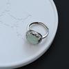 Hochwertiger Jade-Ring im Tangcao-Blumen-Design: Eleganter chinesischer Hofstil für Damen