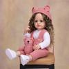 Cute Reborn Baby Girl Dolls Full Silicone Vinyl Can Bathe Lifelike Newborn Babies Doll Wear Wool Clothes Kids Playmate Toy Easter Decoration