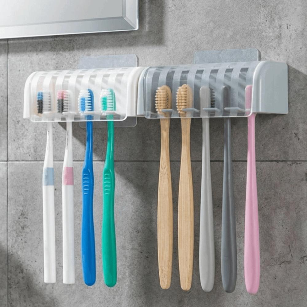 Self-adhesive Toothbrush Storage Rack Wall Mounted Electric Toothbrush Holder  Storage Rack