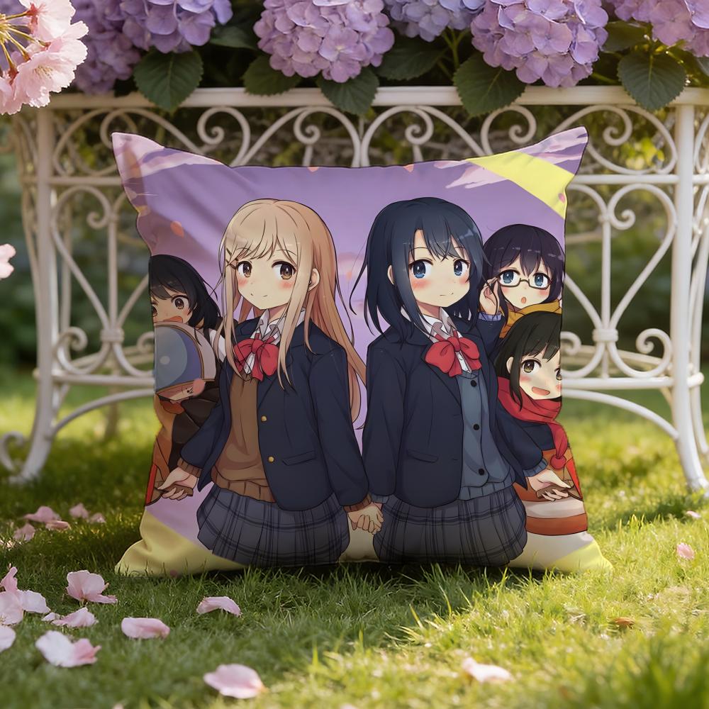Anime A-Adachi and S-Shimamura Cushion Cover Home & Car Dual-Scene Pillow Cover: Reversible for Premium Comfort