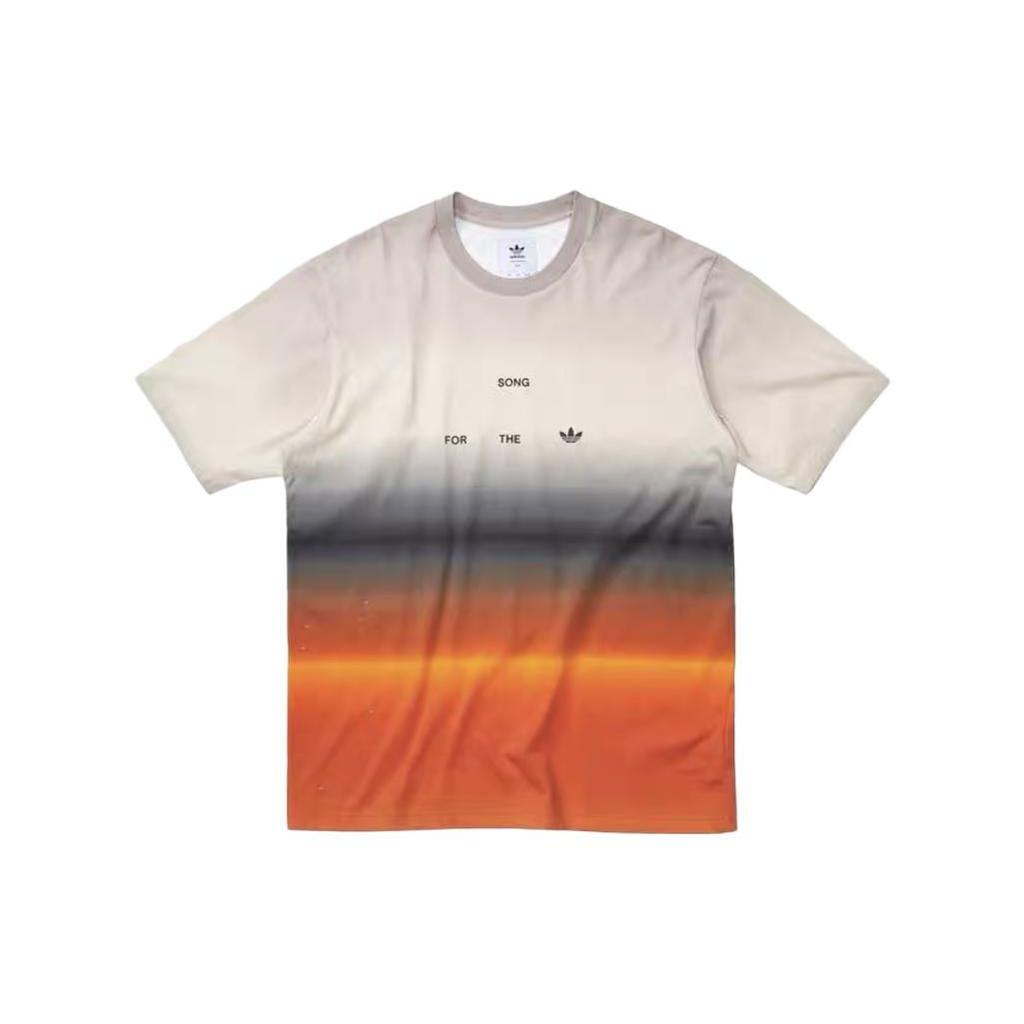 adidas x Song For The Mute Short-Sleeve Shirt Beige/Orange Unisex Tops Multi-Color IU3296